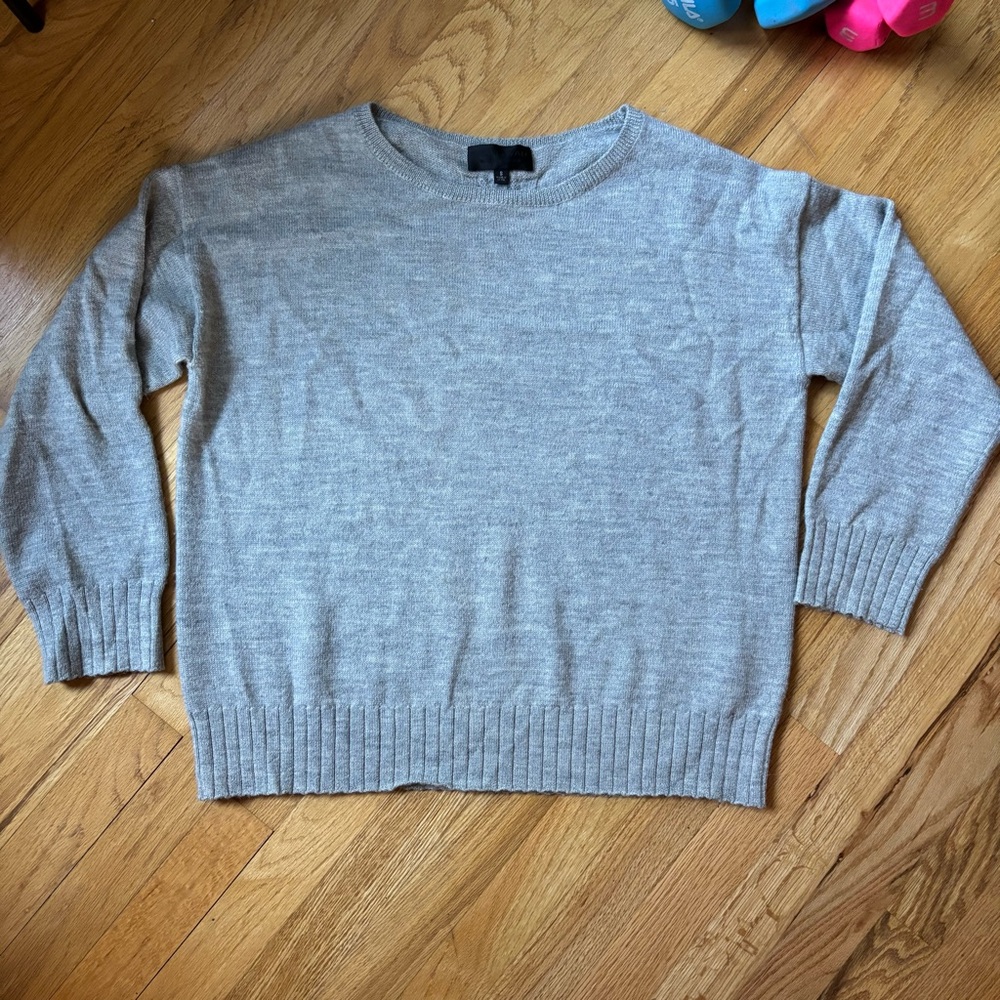 Nili Lotan merino wool and baby alpaca sweater like new EUC grey size small